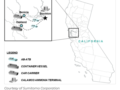 New industry partnership looking into ammonia as marine fuel on US West Coast